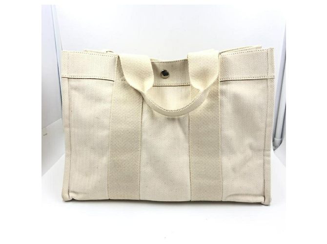 Borsa tote in tela Cannes MM di Hermès - vista 2