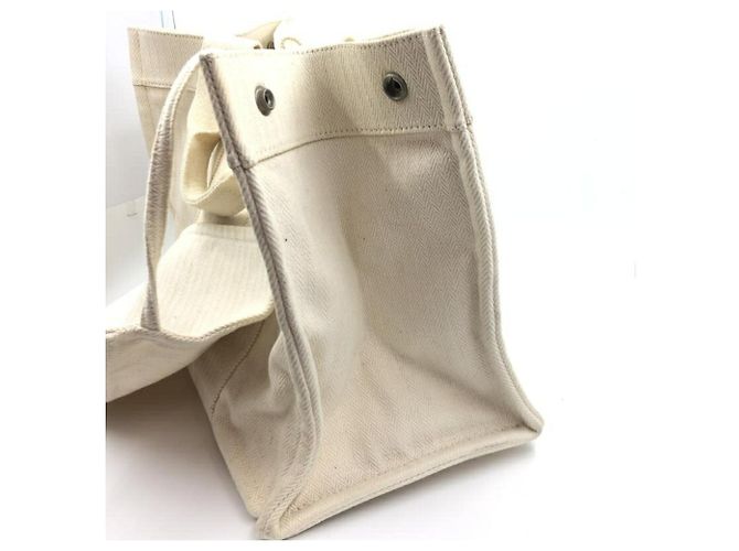 Borsa tote in tela Cannes MM di Hermès - vista 5