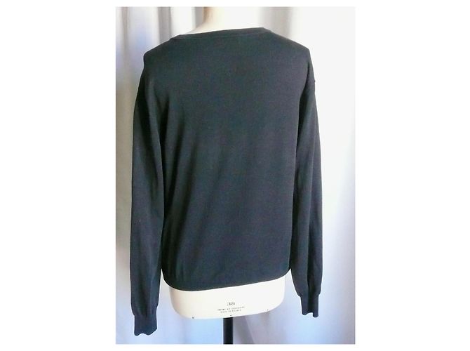 LOUIS VUITTON UNIFORMEN Kleiner leichter Baumwollpullover marineblau TM/ 46 - vue 3