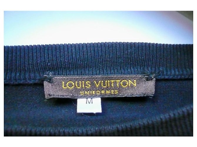 LOUIS VUITTON UNIFORMEN Kleiner leichter Baumwollpullover marineblau TM/ 46 - vue 4