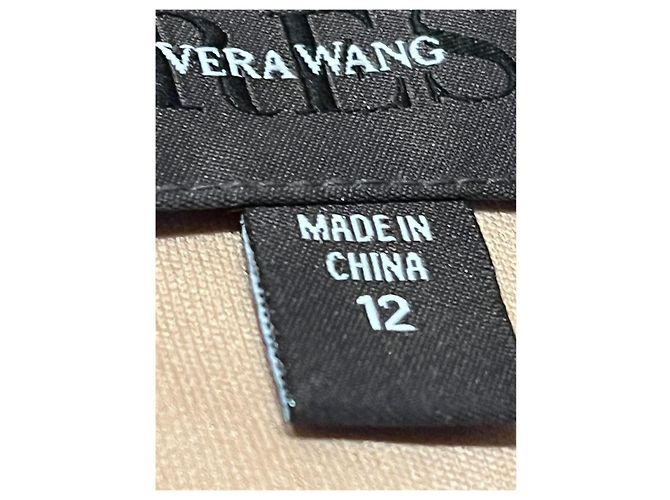 Vera Wang Spitzenkleid in Lila mit V-Ausschnitt - Ansicht 2