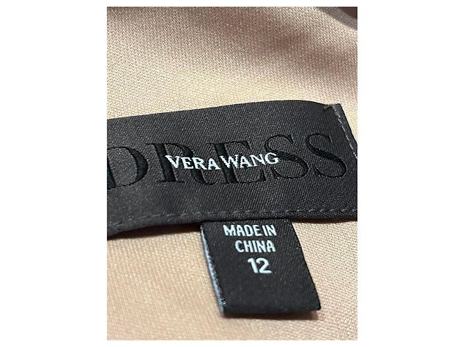 Vera Wang Spitzenkleid in Lila mit V-Ausschnitt - Ansicht 8