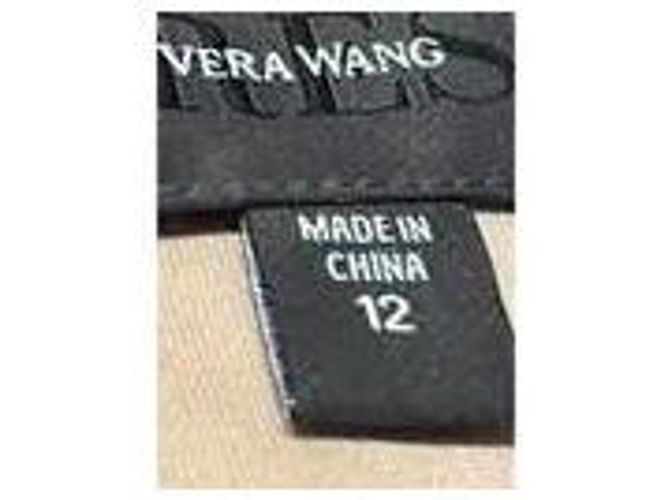 Vera Wang Spitzenkleid in Lila mit V-Ausschnitt - Ansicht 9