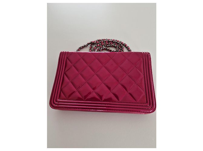 Wallet On Chain Chanel Portafoglio sulla catena BOY Rosa - vista 3