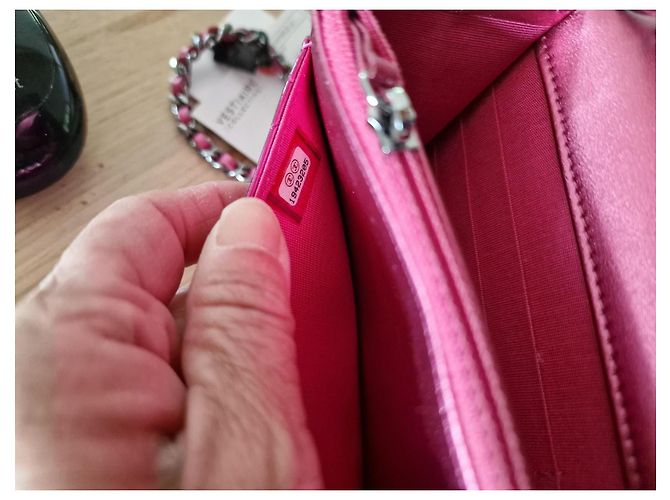 Wallet On Chain Chanel Portafoglio sulla catena BOY Rosa - vista 6