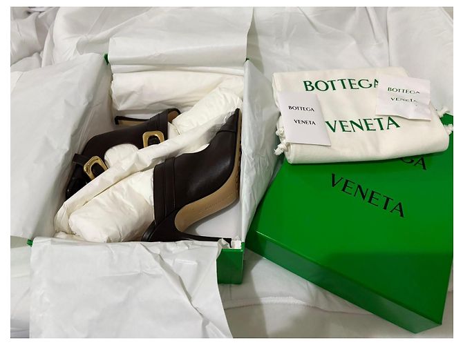 Bottega Veneta Sandale Hellbraun - Ansicht 2