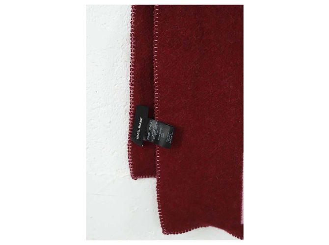 Isabel Marant Etoile Sciarpa in lana bordeaux - vista 4