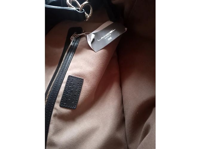 BORSA A MANO LANCEL 48 50 A06343 PELLE NERA CON TRACOLLA Nero - vista 3