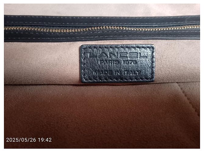 BORSA A MANO LANCEL 48 50 A06343 PELLE NERA CON TRACOLLA Nero - vista 5