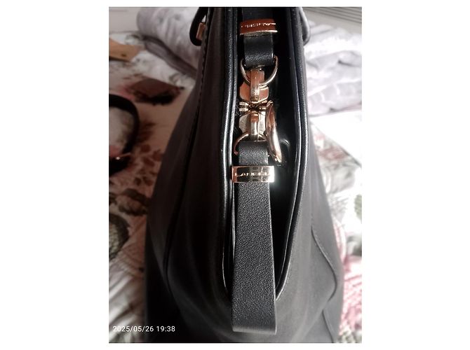 BORSA A MANO LANCEL 48 50 A06343 PELLE NERA CON TRACOLLA Nero - vista 9