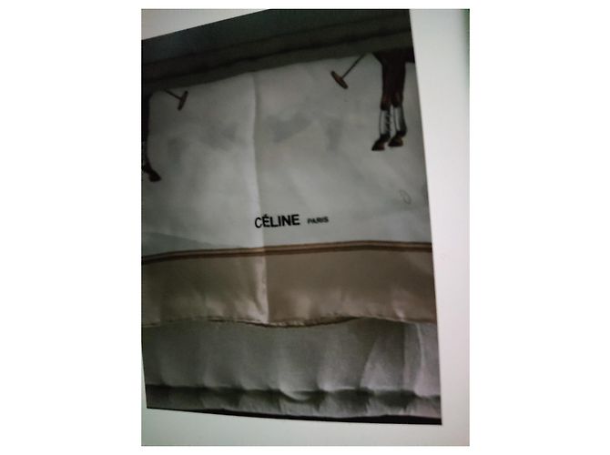 Céline Seidentuch Pferdemotiv Weiß Mehrfarben - Ansicht 7