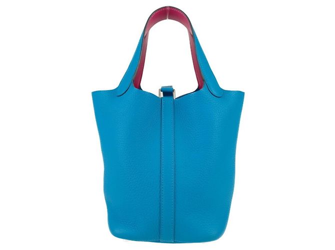 Hermès Bolso Hermes Picotin Lock PM Eclat Azul - vista 3