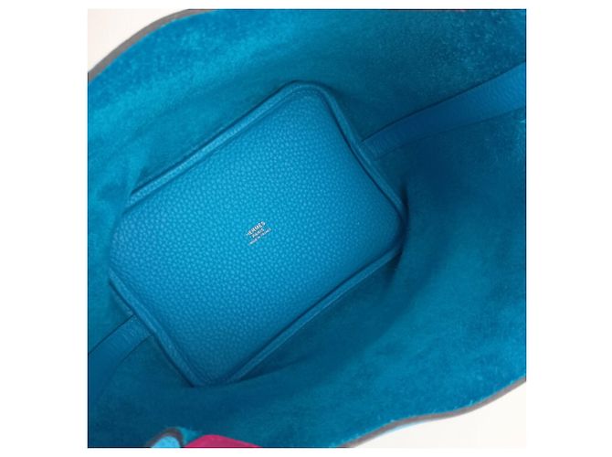 Hermès Bolso Hermes Picotin Lock PM Eclat Azul - vista 7