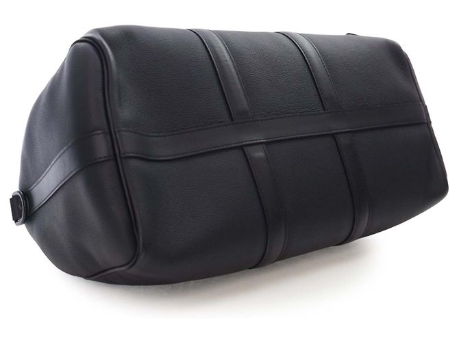 Louis Vuitton Black Aerogram Keepall Bandoulière 40 Noir - vue 7