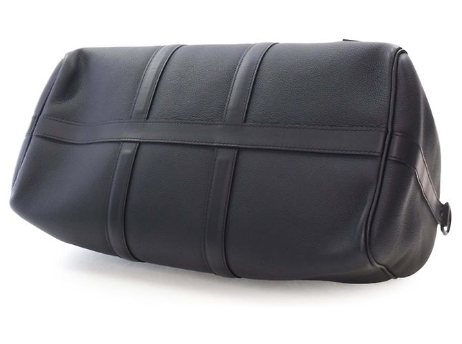 Louis Vuitton Black Aerogram Keepall Bandoulière 40 Noir - vue 8