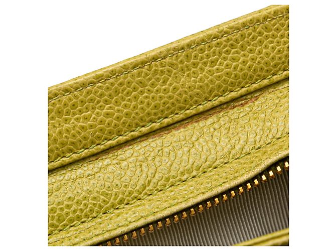Borsa a spalla Chanel Green Triple CC Caviar Verde Verde chiaro - vista 11