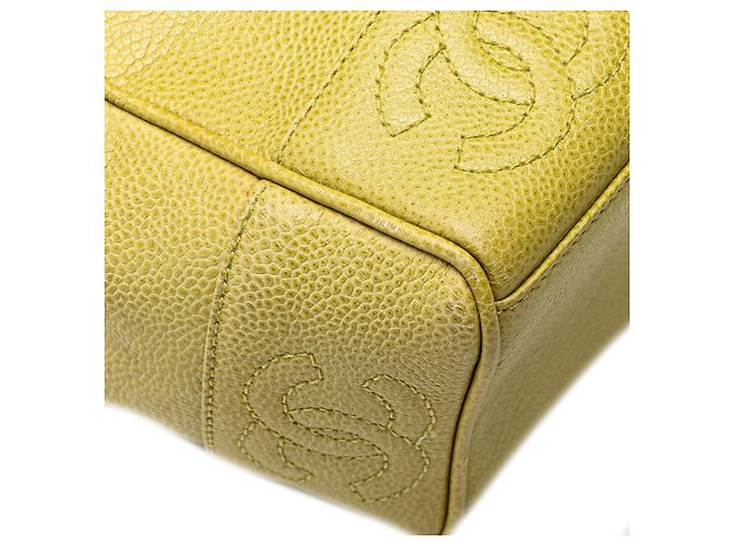 Borsa a spalla Chanel Green Triple CC Caviar Verde Verde chiaro - vista 13