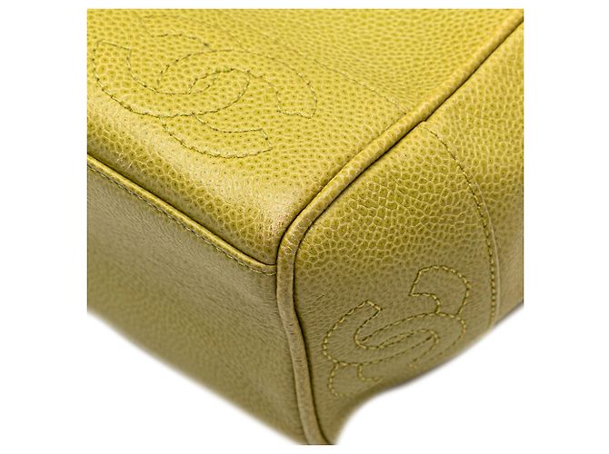 Borsa a spalla Chanel Green Triple CC Caviar Verde Verde chiaro - vista 14