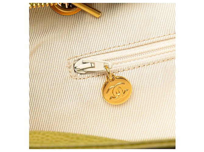 Borsa a spalla Chanel Green Triple CC Caviar Verde Verde chiaro - vista 7