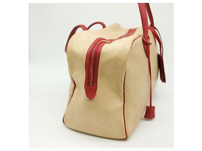 Hermès Borsa Boston Victoria 43 in pelle rossa Hermes Rosso - vista 4