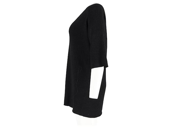 Joseph Knit V-Ausschnitt Pullover in schwarzem Lurex - Ansicht 5