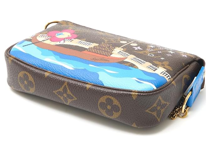 Mini Pochette Vivienne Monogram Louis Vuitton Marrone - vista 5