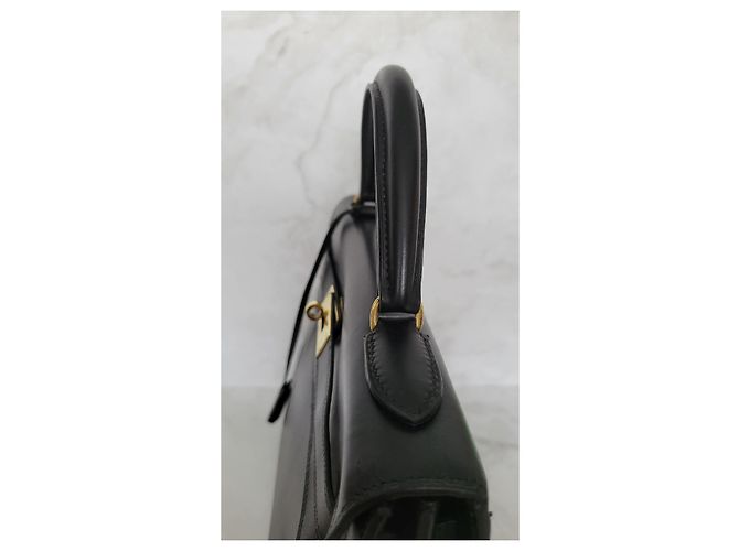 Borsa Hermès Kelly Sellier 32 in pelle box nera Nero - vista 10
