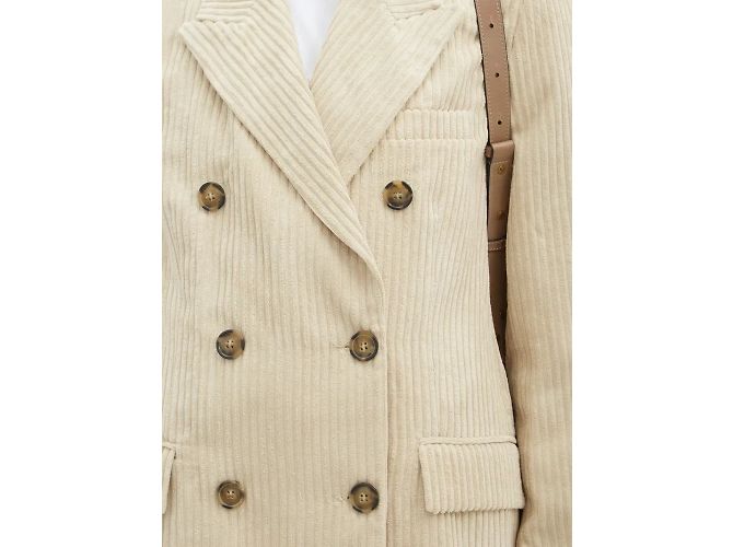 NWT Isabel Marant Étoile Daleyo Blazer de pana de doble botonadura crema 36 Beige - vista 14