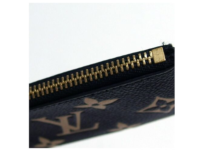 Monedero de cuero Monogram Empreinte Louis Vuitton Negro Multicolor Beige Monograma - vista 11