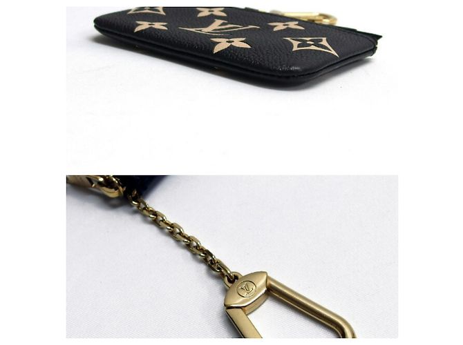 Monedero de cuero Monogram Empreinte Louis Vuitton Negro Multicolor Beige Monograma - vista 3