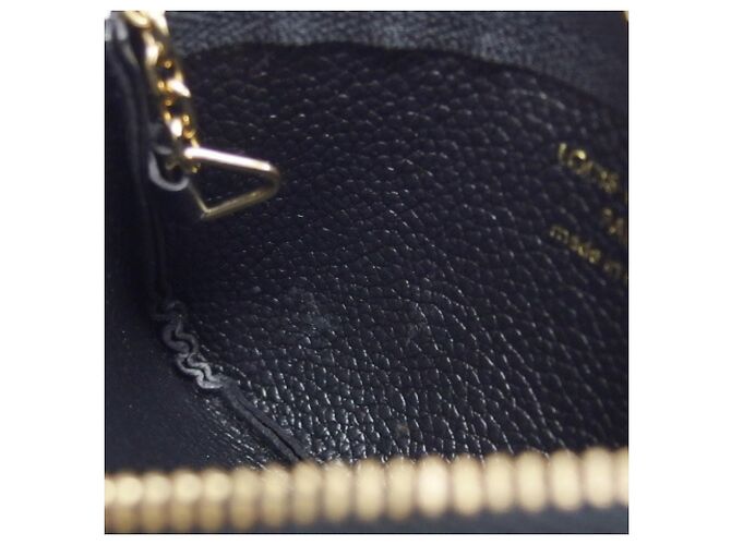 Monedero de cuero Monogram Empreinte Louis Vuitton Negro Multicolor Beige Monograma - vista 7