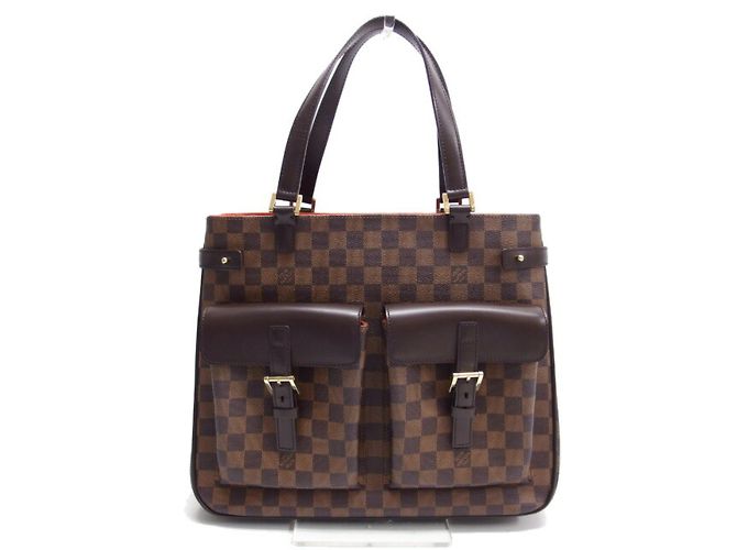 Borsa Tote Damier Uzes Louis Vuitton N51128 Marrone Marrone scuro Damier ebene - vista 2