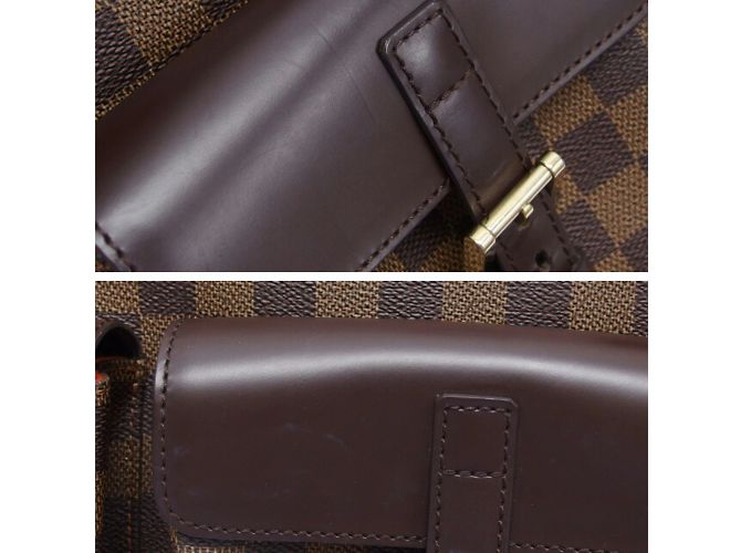 Borsa Tote Damier Uzes Louis Vuitton N51128 Marrone Marrone scuro Damier ebene - vista 7