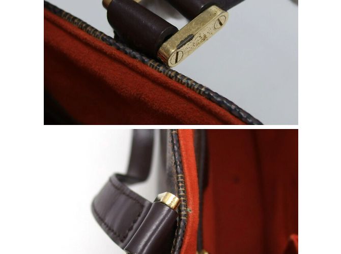 Borsa Tote Damier Uzes Louis Vuitton N51128 Marrone Marrone scuro Damier ebene - vista 9