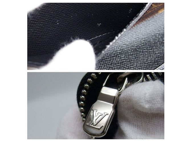 Portafoglio verticale Zippy Monogram Macassar Louis Vuitton Nero Monogramma - vista 11
