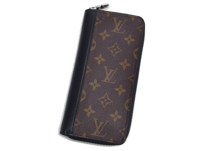 Portafoglio verticale Zippy Monogram Macassar Louis Vuitton Nero Monogramma - vista 2