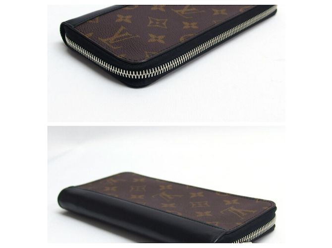 Portafoglio verticale Zippy Monogram Macassar Louis Vuitton Nero Monogramma - vista 3