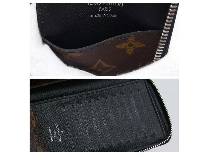 Portafoglio verticale Zippy Monogram Macassar Louis Vuitton Nero Monogramma - vista 7