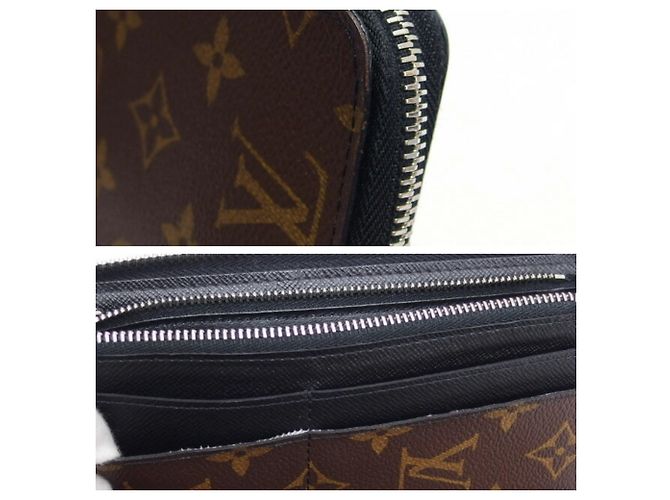 Portafoglio verticale Zippy Monogram Macassar Louis Vuitton Nero Monogramma - vista 9