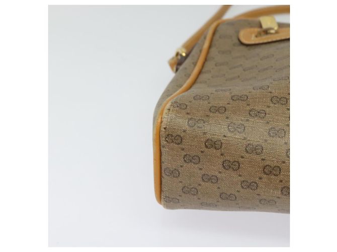 Gucci Borsa a Spalla Micro GG Supreme PVC Beige Oro 007 58 0014 Auth ki5741 D'oro - vista 10