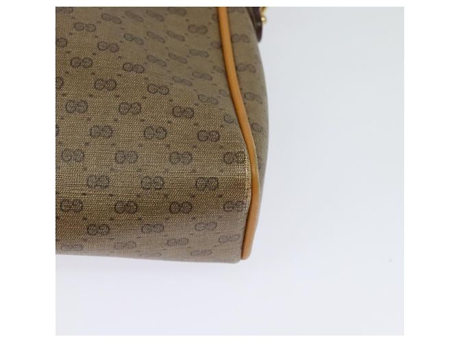 Gucci Borsa a Spalla Micro GG Supreme PVC Beige Oro 007 58 0014 Auth ki5741 D'oro - vista 13