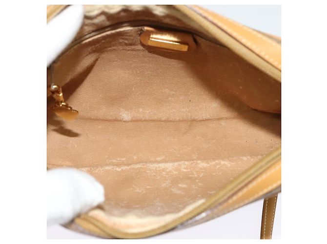 Gucci Borsa a Spalla Micro GG Supreme PVC Beige Oro 007 58 0014 Auth ki5741 D'oro - vista 15