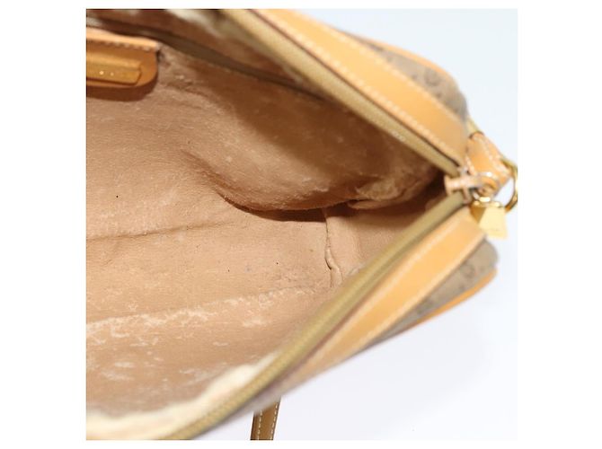 Gucci Borsa a Spalla Micro GG Supreme PVC Beige Oro 007 58 0014 Auth ki5741 D'oro - vista 16