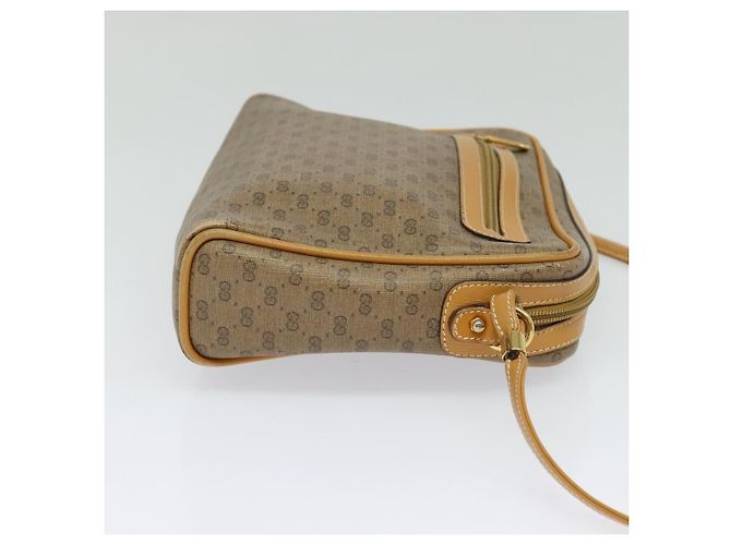 Gucci Borsa a Spalla Micro GG Supreme PVC Beige Oro 007 58 0014 Auth ki5741 D'oro - vista 5