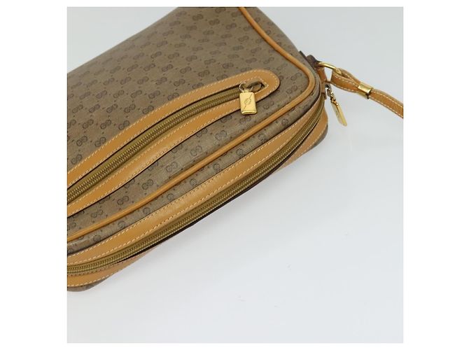 Gucci Borsa a Spalla Micro GG Supreme PVC Beige Oro 007 58 0014 Auth ki5741 D'oro - vista 6