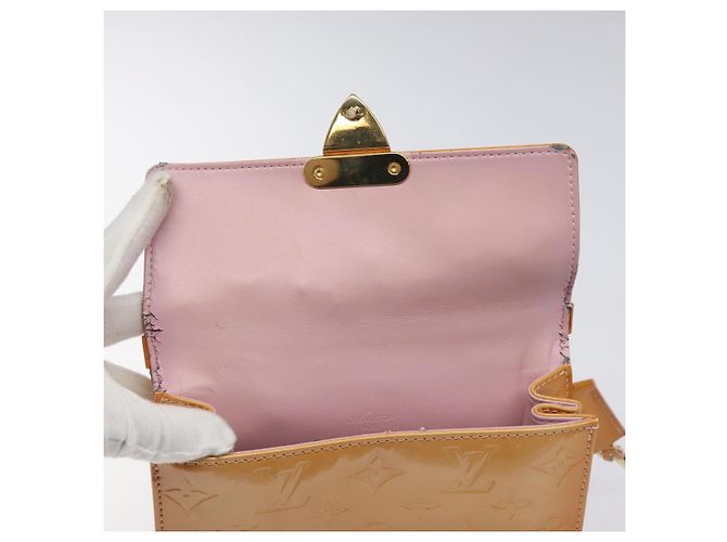 LOUIS VUITTON Vernis Borsa a Mano Spring Street Rosa Marshmallow M91033 Auth BA1611 - vista 10