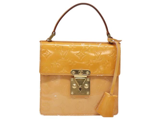 LOUIS VUITTON Vernis Borsa a Mano Spring Street Rosa Marshmallow M91033 Auth BA1611 - vista 13