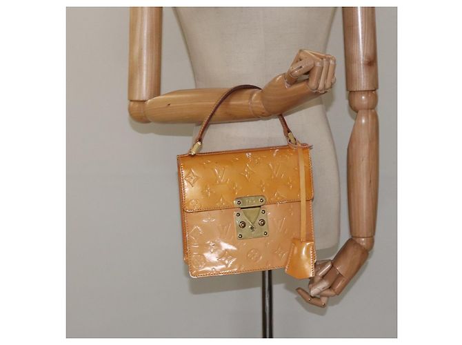 LOUIS VUITTON Vernis Borsa a Mano Spring Street Rosa Marshmallow M91033 Auth BA1611 - vista 22