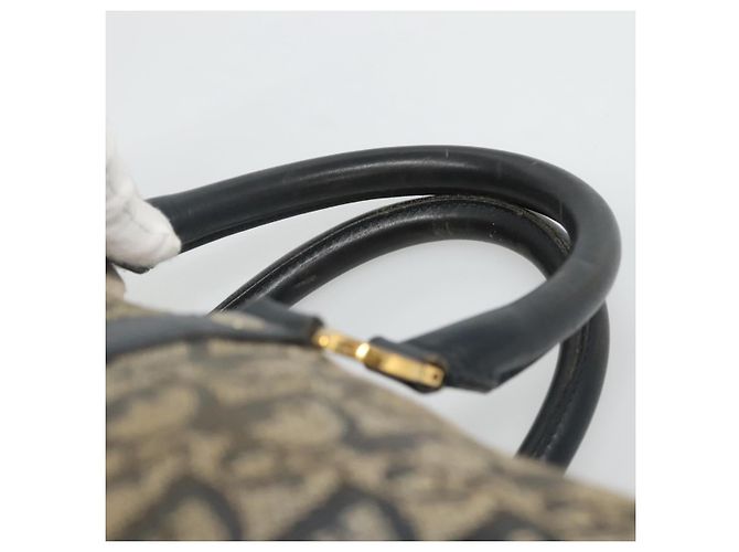 Borsa Boston in tela Trotter Christian Dior blu navy oro Auth bs25120 D'oro - vista 8