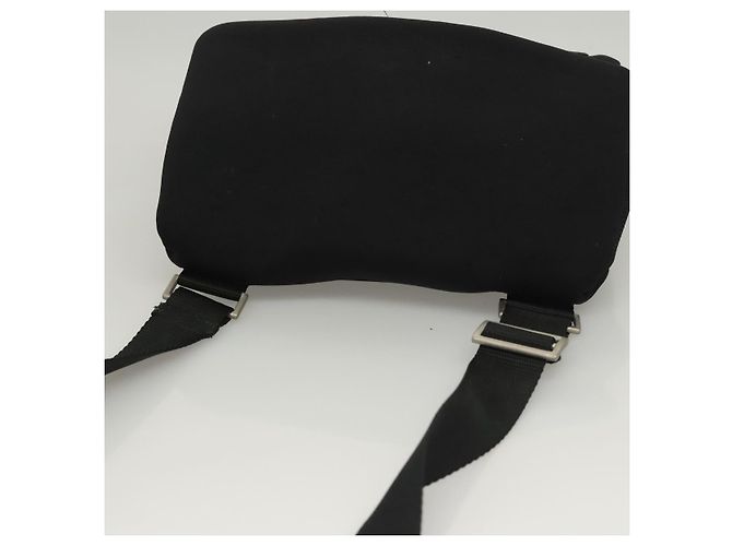PRADA Borsa a Spalla Sportiva in Nylon Nera Argento Autentica bs24324 Nero - vista 6